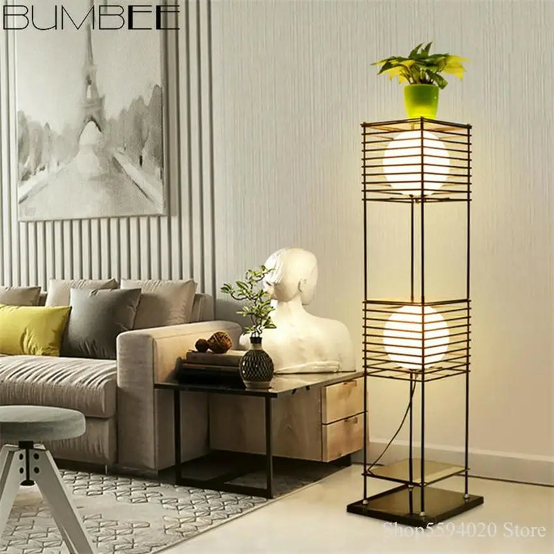 lampadaire led sur pied style chinois décoratif pour la maison