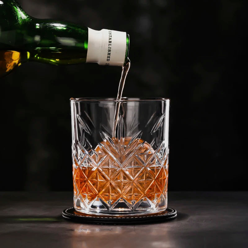 Verres à whisky old fashioned texturés lot 4 - vue 6 sur 7