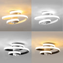 plafonnier led spirale minimaliste pour intérieur moderne