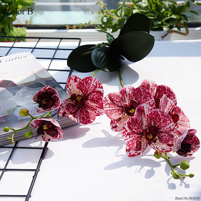 orchidée en latex luxe pour décoration mariage et événements - vue 18 sur 26