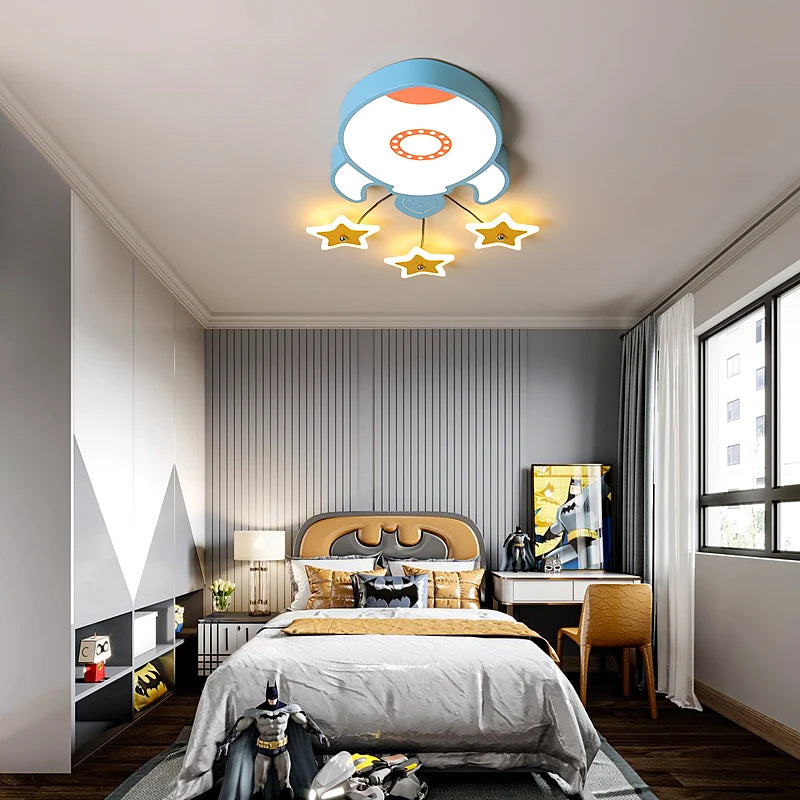 plafonnier led moderne pour intérieur style contemporain et ambiance chaleureuse - vue 6 sur 9