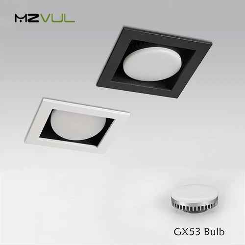 ampoule led gx53 encastrée downlight remplaçable pour éclairage - vue 2 sur 8