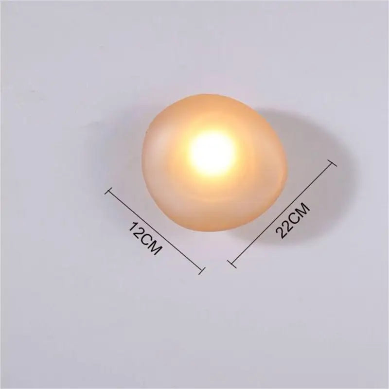 applique murale led galets verre moderne déco intérieur hotel couloir plafonnier éclairage - vue 20 sur 22
