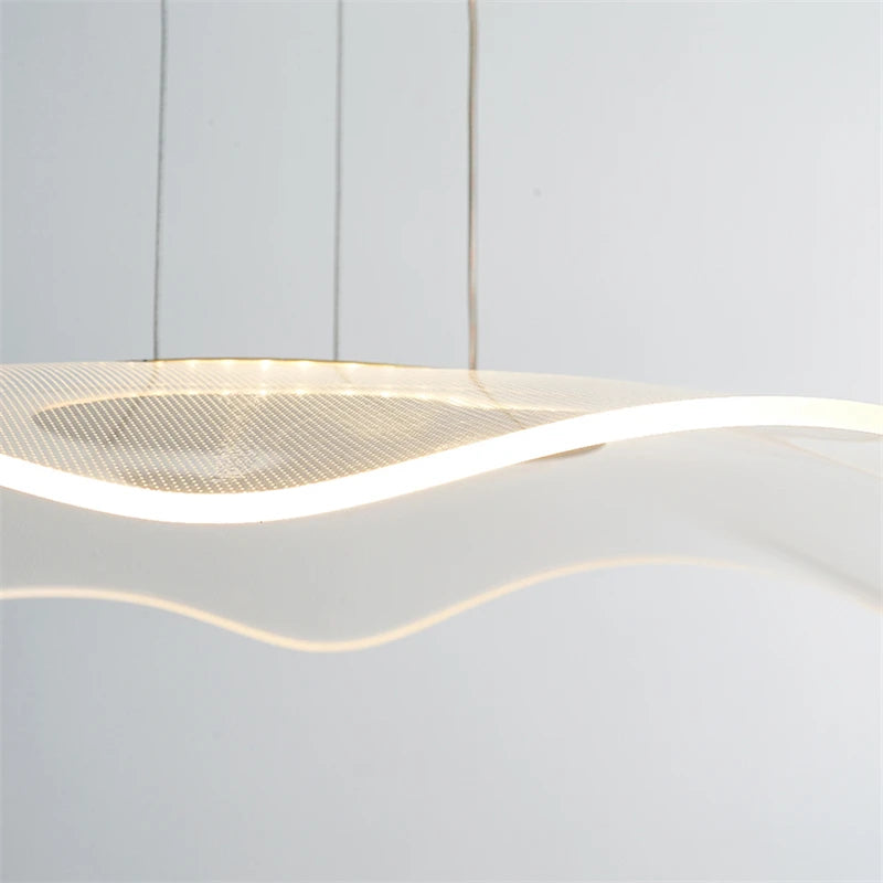lampe led simple moderne lustre nordique feuille de lotus gradation