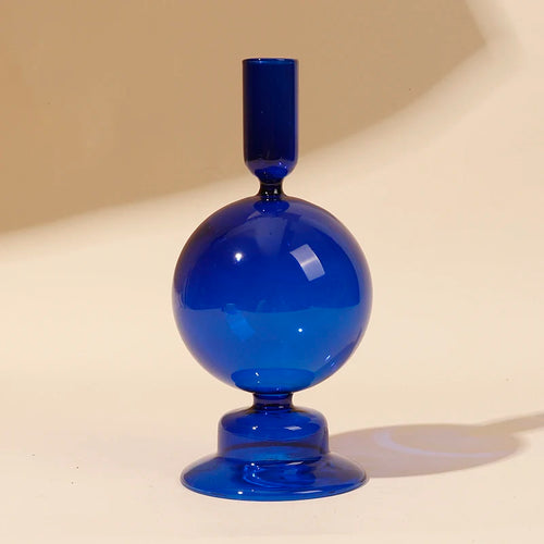 bougeoirs en verre pour décoration romantique et fêtes - vue 8 sur 14