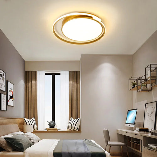 plafonnier led minimaliste en aluminium créatif allée lumières - vue 3 sur 7