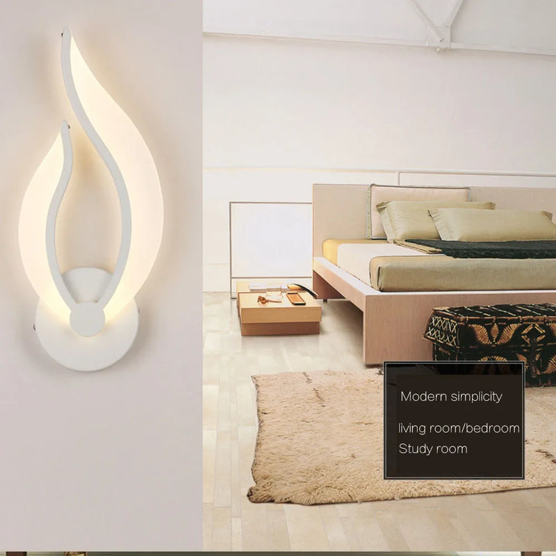 applique murale led acrylique moderne éclairage décoratif