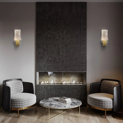 applique murale en cristal design moderne minimaliste pour étude et détente - vue 4 sur 7
