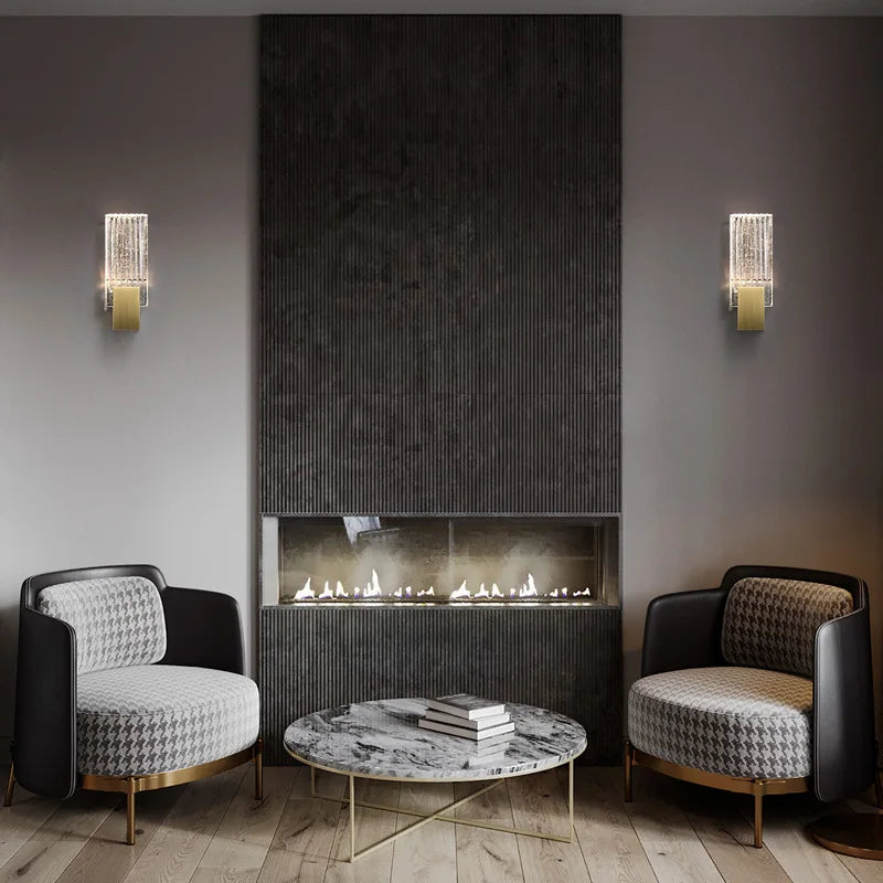applique murale en cristal design moderne minimaliste pour étude et détente - vue 4 sur 7