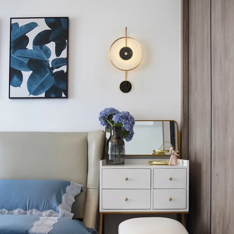 Applique murale en marbre nordique post-moderne - vue 6 sur 7
