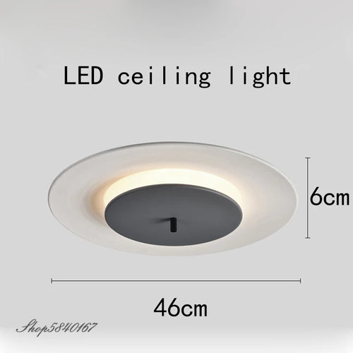 plafonnier simple disque led avec couverture suspendue