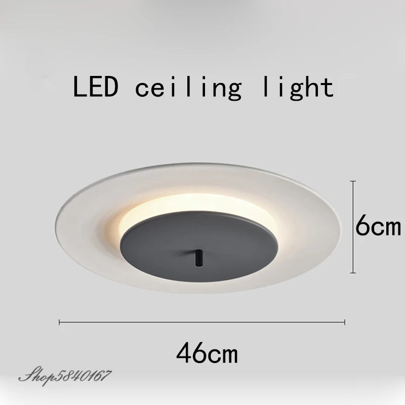 plafonnier simple disque led avec couverture suspendue - vue 5 sur 10