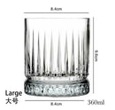 Verres a whisky old fashioned relief epais elegants