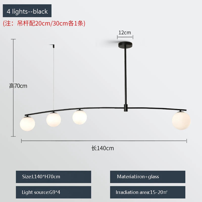 suspension moderne en métal et verre pour intérieur - vue 12 sur 18