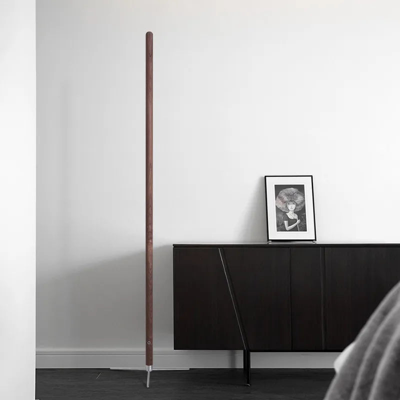 Lampadaire bois led design moderne