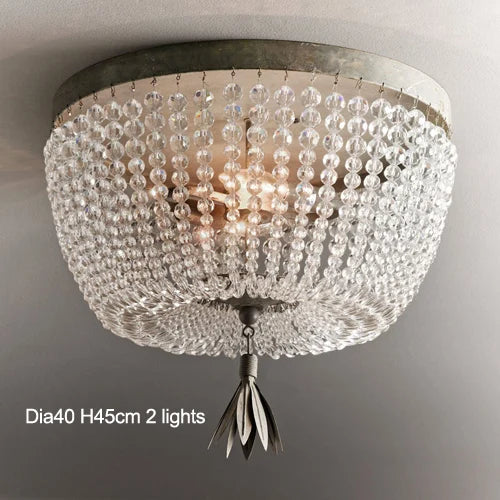 suspension vintage en cristal style industriel pour intérieur élégant - vue 12 sur 14