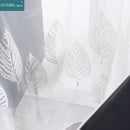 Voilage tulle brodé fleurs style européen salon chambre