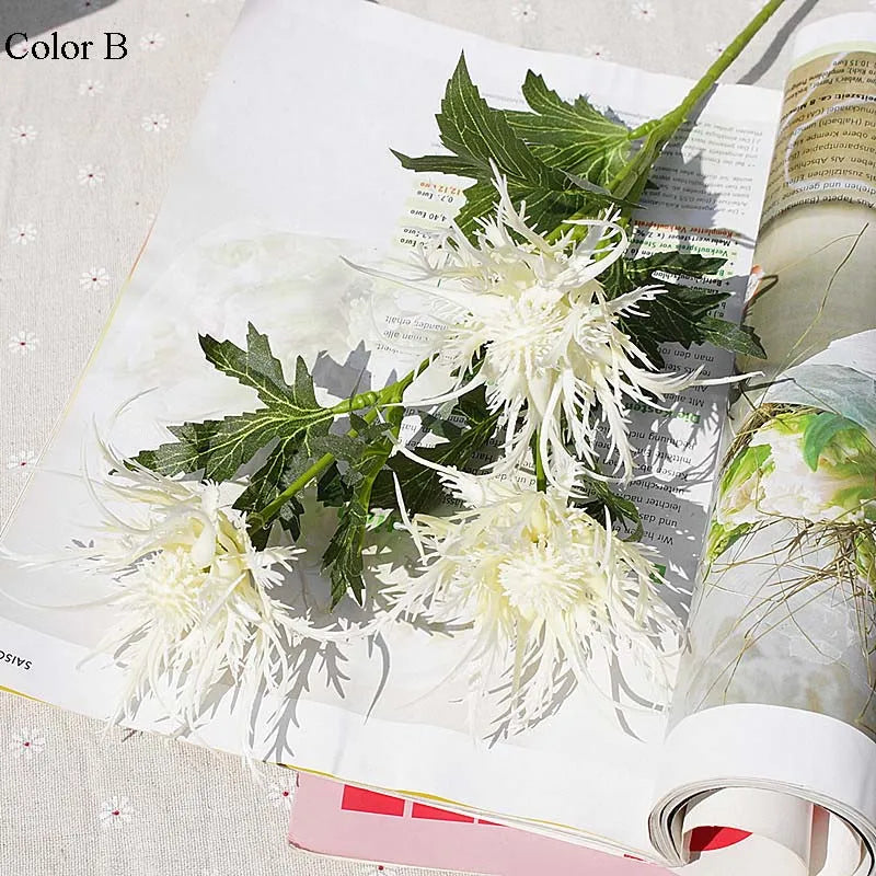 fleur de persil épineux en plastique décoration de fête mariage - vue 9 sur 11