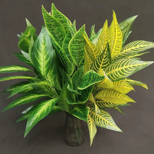 branches de palmier artificielles tropicales décoratives en plastique - vue 2 sur 13