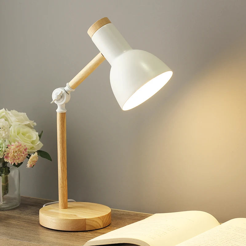 lampe de bureau nordique réglable pour lecture et protection des yeux