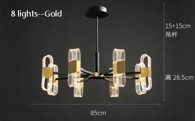lustre de luxe design pour un éclairage nordique élégant - vue 14 sur 17