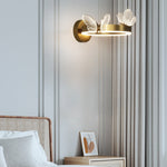 Applique murale design LED en métal rond Papillon
