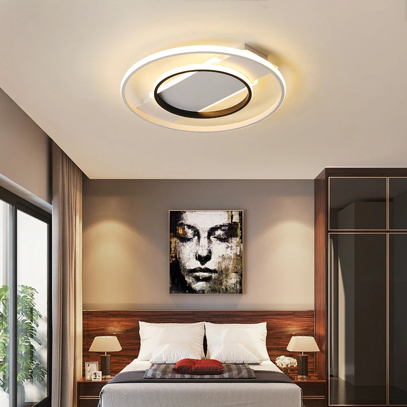 plafonnier led rond design moderne pour un éclairage intérieur décoratif - vue 4 sur 18