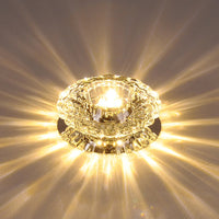 plafonniers modernes en cristal décoratifs lumière allée