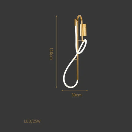 lampadaire led postmoderne notes musicales pour diverses pièces - vue 11 sur 21