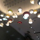 suspension moderne en céramique led théière pour cuisine