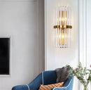 applique murale en cristal de luxe pour décoration intérieure