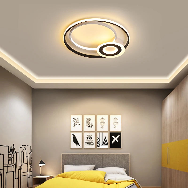 plafonnier led rond design moderne pour un éclairage intérieur décoratif - vue 7 sur 18