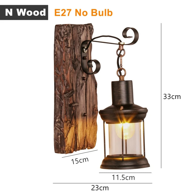 applique murale led rustique en fer vintage pour intérieur et extérieur - vue 15 sur 23