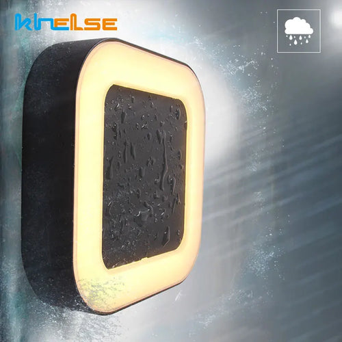 12W Waterproof Outdoor Wall Lights Radar Motion Sensor IP65 Wall Sconce Lamp LED Balcony Porch Garden Villa Lighting Fixtures