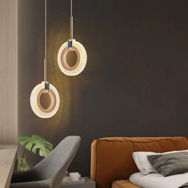 Suspension LED au design nordique moderne et luxueux