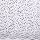 Rideau tulle brodé fleurs style européen salon chambre