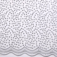 Rideau tulle brodé fleurs style européen salon chambre