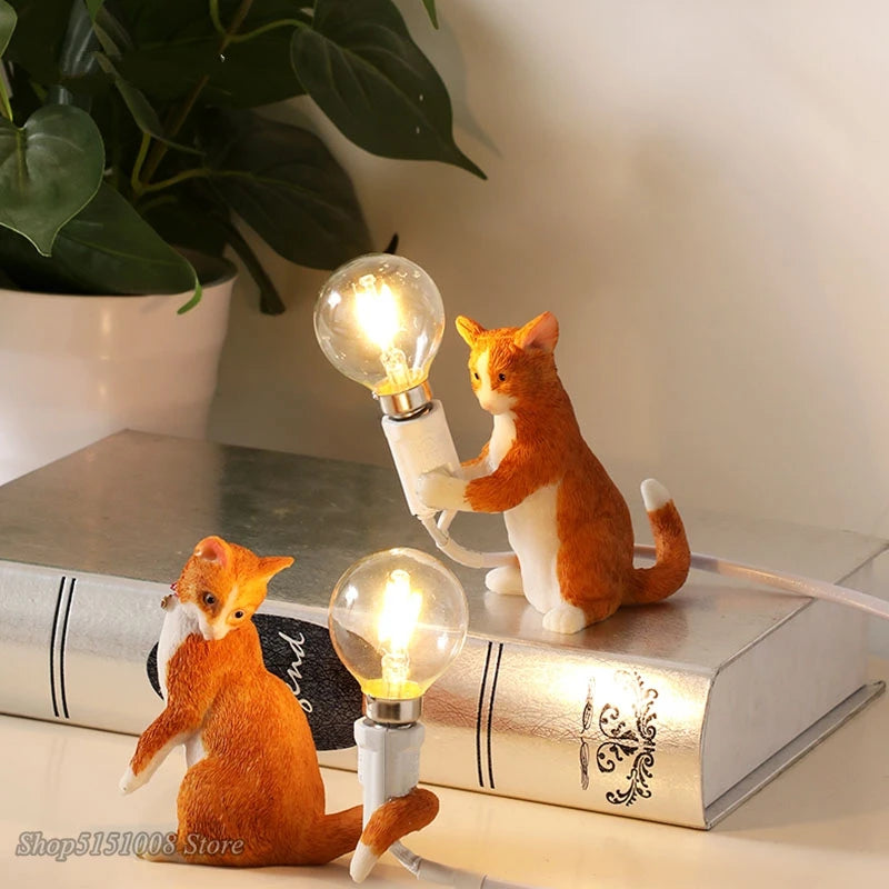 lampe de bureau décorative pour animaux en résine - vue 3 sur 14