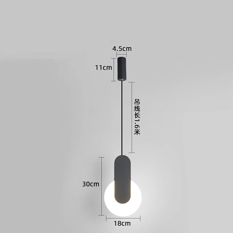 suspension moderne à led pour décoration intérieure élégante