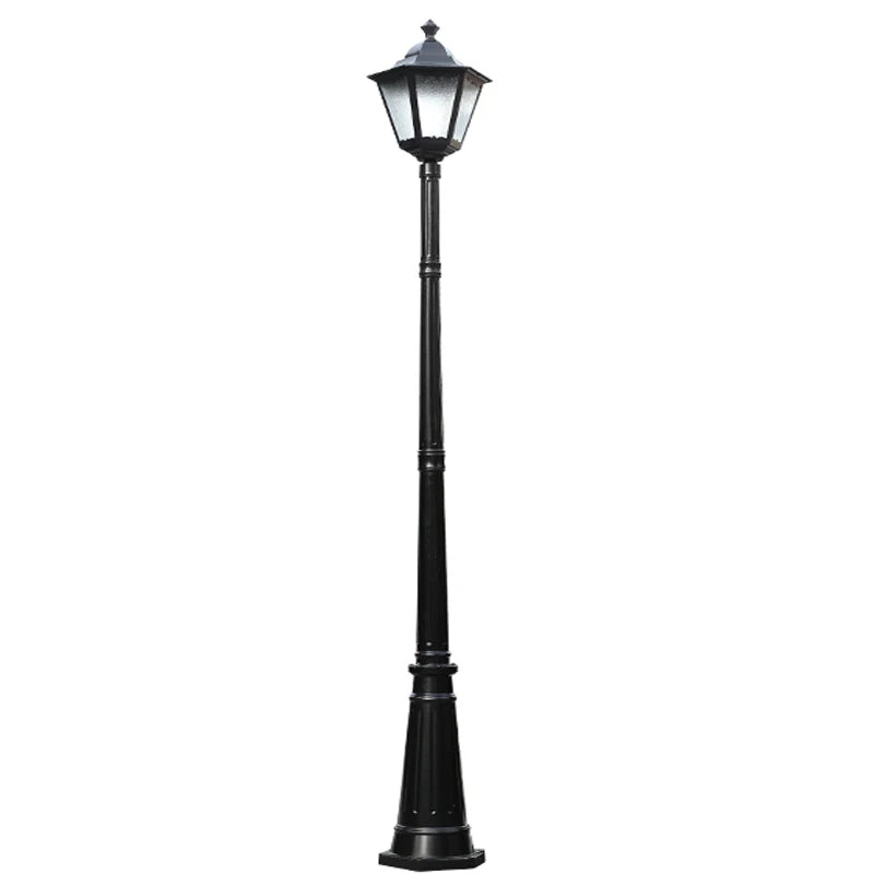 (H≈2.4M) Courtyard Lamp Street Lamp Outdoor Lawn Lamp Outdoor Waterproof Villa Garden Community High Pole Lamp Post Lamp - vue 3 sur 8