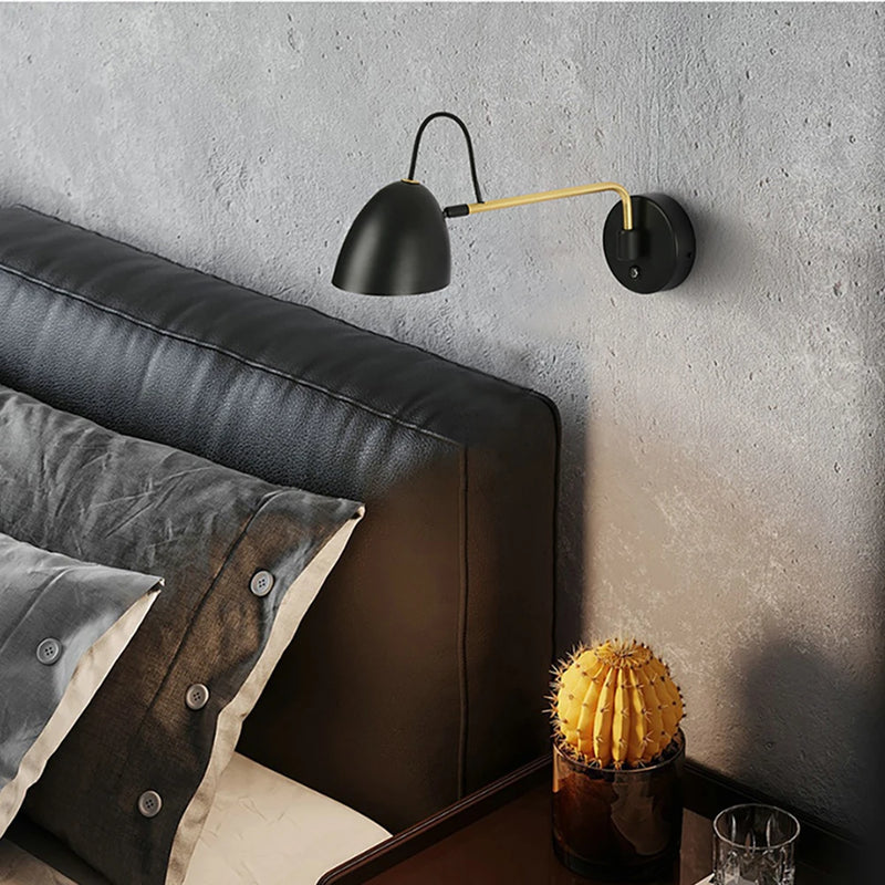 Aisilan LED applique murale à bras oscillant à intensité variable avec interrupteur tactile ajuster la luminosité applique murale pour chevet étude salon