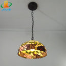 lustre fleur de bégonia style américain lampe tiffany éclairage décoratif