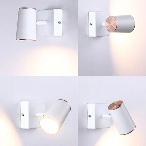 lampe de chevet led rotative à 360 degrés pour maison hôtel - vue 5 sur 8