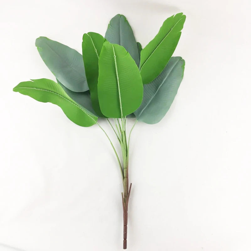 grandes plantes artificielles monstera et bananier pour décoration intérieure - vue 7 sur 9