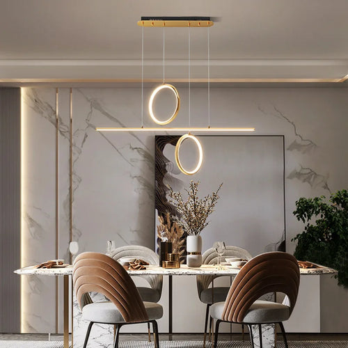 lustre led moderne avec télécommande et variateur pour intérieur - vue 7 sur 13