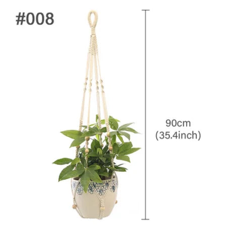 suspension en macramé pour pots de fleurs décoratifs - vue 15 sur 20