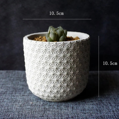 moule en silicone pour pot de fleurs en béton artisanat jardinage - vue 7 sur 7