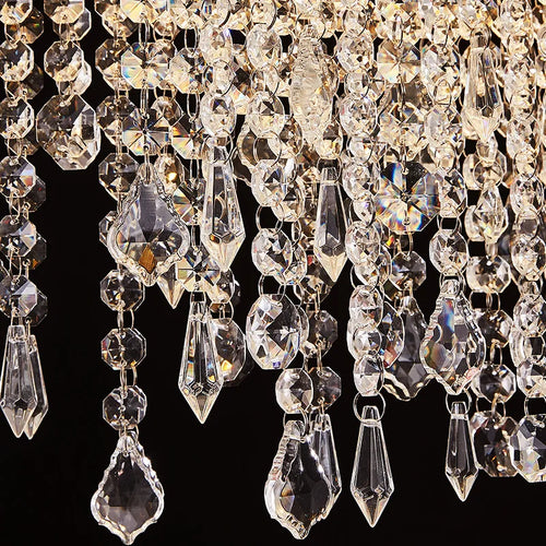 lustre moderne en cristal pour décoration intérieure élégante - vue 7 sur 10