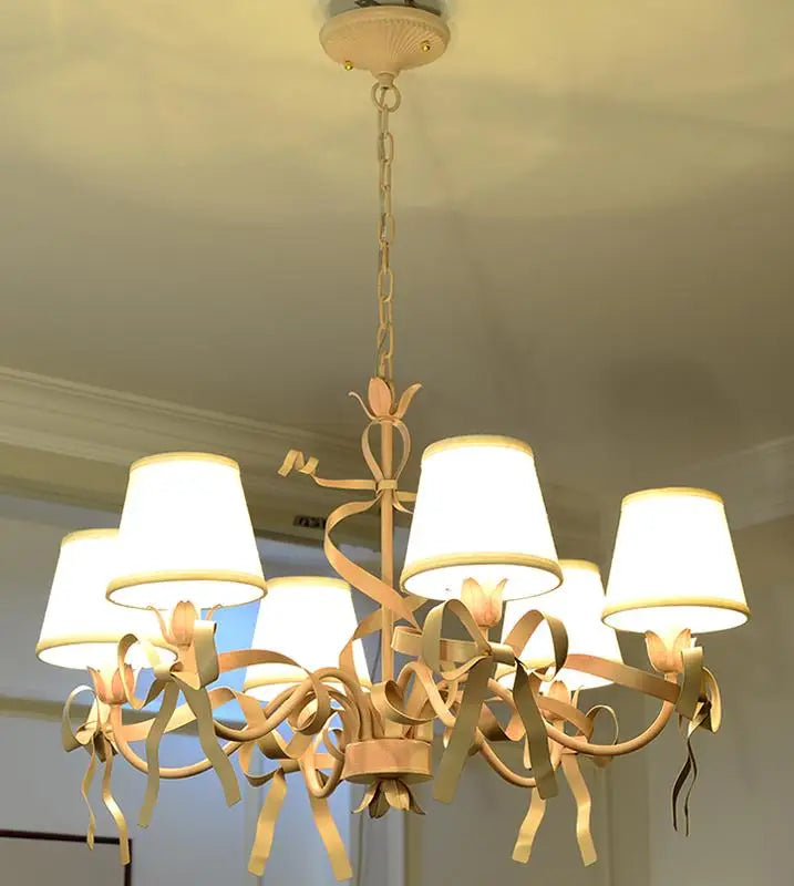 lustre led style européen pour chambre de princesse - vue 12 sur 14
