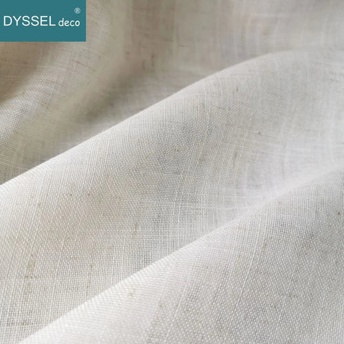 Voilage décoratif aspect lin style européen pour salon